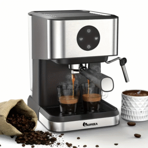 IAGREEA Italian espresso machine, 20Bar, 1.5L/50oz, detachable water tank, digital touch screen, suitable for espresso/cappuccino/latte/mocha, home brewing, home barista, office, RV, 1050 W, kitchen accessories, kitchen accessories, for Winter