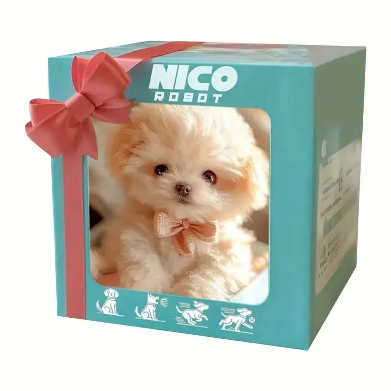 Interactive Robot Dog Toy, Cute Puppy Toy Soft And Cuddly Stuffed Animal, Perfect for Birthdays And Holidays Christmas Gift for Kids, Black Friday Promotion, A Leash Will Be Given